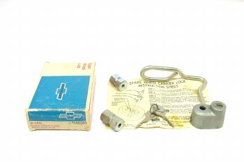 1965-1970 Camaro Chevelle Nova Full Size NOS Spare Tire Wheel Lock Kit GM# 986383