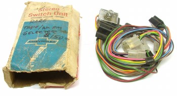 1967 1968 1969 Camaro Chevelle Nova NOS Stereo Tape Player Switch Assembly GM#