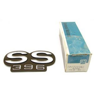 1967 Chevelle NOS SS 396 Tailight Panel Emblem GM Part# 4229992