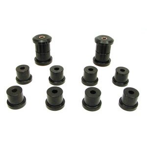 1967 1968 1969  Camaro Firebird Nova Urethane Rear Leaf &amp; Shackle Bushing Kit Black