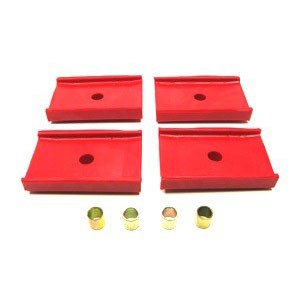 1967 1968 1969  Camaro Firebird Nova Urethane Multi Leaf Spring Pads Red