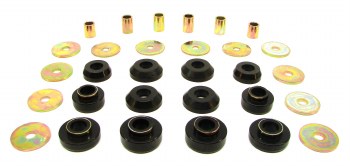 1967 1968 1969  Camaro &amp; Firebird  Urethane Subframe &amp; Rad Support Bushing Kit Black