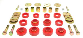 1967-1981 Camaro Firebird Nova Coupe Urethane Subframe &amp; Rad Support Bushing Kit Red