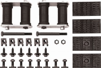 67 68 69 Camaro &amp; Firebird Rear Leaf Spring Install Kit w/Mono Leaf Springs