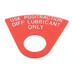 1968-1972 Camaro Positraction Rear End Positraction Slip Tag