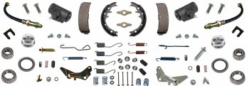 1967 1968 1969 Camaro Front Drum Brake Assemblies Without Brake Drums