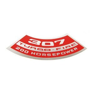 1969 Camaro 307-200 HP Turbo Fire  Air Cleaner Decal GM# 3917696