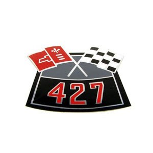 1967 1968 1969 Camaro 427 Cross Flags Air Cleaner Decal   GM# 3902414