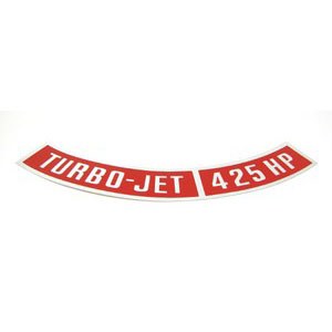1967 1968 1969 Camaro 425 HP Turbo-Jet  Air Cleaner Decal  GM# 3902416