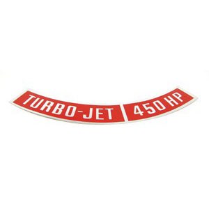 1967 1968 1969 Camaro 450 HP Turbo-Jet  Air Cleaner Decal  GM# 3976096