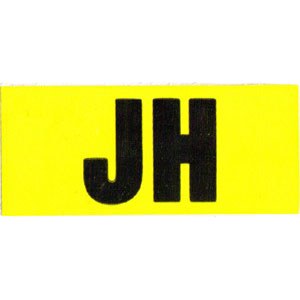 1969 Camaro 396-375 HP Engine Valve Cover ID Decal (JH) w/Manual