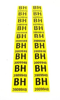 1968 Camaro Rear Leaf Spring Decals Pair GM# 3909940 BH  SS-350