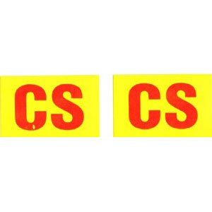 1968 Camaro &amp; Firebird Disc Brake Dust Shield Decals (CS) All Models