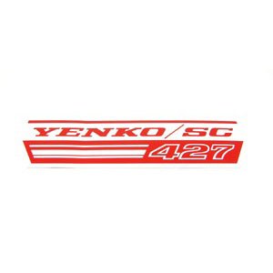 1969 Camaro Yenko SC 427 Fan Shroud Decal