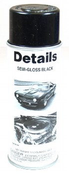 1967-1974 Camaro &amp; Firebird Semi Gloss Detailing Black Paint 12 Oz Can OE Quality!
