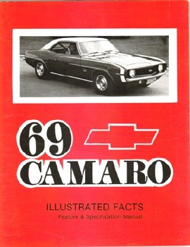 1969 Camaro Illustrated Facts Custom Features Booklet