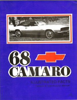 1968 Camaro Illustrated Facts Custom Features Booklet