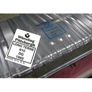 1968 Camaro &amp; Firebird Fuel Tank Stencil   Wheeling Pittsburgh