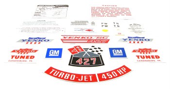 1968 Camaro Decal kit Yenko 427-450 hp 4 Speed