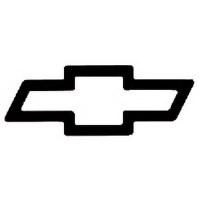 1967-1981 Camaro Chevelle Nova  Chevrolet Bow-Tie Decal Black 4-1/2"x 12.-1/2"