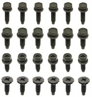 1967 Camaro & Firebird Upper & Lower Door Hinge Bolt Kit Correct 24 Pcs