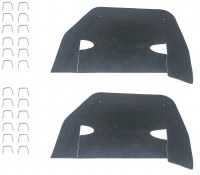 1964 1965 Chevelle & El Camino Splash Shields With Staples OE Style  Made In The USA!