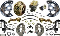 1967 1968 Camaro  Power Disc Brake Conversion Kit 4 Piston & Import 2 Piece Rotors