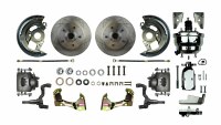 1967 1968 1969 Camaro Power Front Wheel Disc Brake Conversion Kit with 8" Dual Chrome Booster Master Cylinder & Calipers