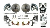 1967 1968 1969 Camaro 2" Drop Power Front Wheel Disc Brake Conversion Kit with 8" Dual Chrome Booster Master Cylinder & 2 Calipers