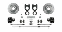 1967 Camaro Signature Series Big Rear Wheel Disc Brake Conversion Kit Black Twin Pistons & Calipers