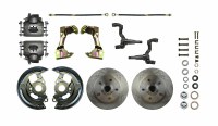 1967 1968 1969 Camaro Front Wheel Disc Brake Conversion Kit 2 Calipers Rotors Spindles Caliper Brackets & Backing Plates