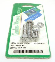 1964-1981 Camaro Chevelle Nova  Chrome Bowtie Fuel Pump Bolt Set