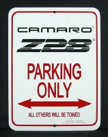 1964-1981 Camaro Camaro Wall Sign  "Camaro Z/28 Parking Only"