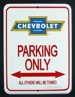 1964-1981 Camaro Camaro Wall Sign  "Chevrolet Parking Only"
