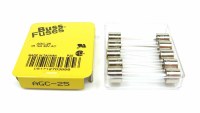 1967-1981 Camaro Chevelle Nova Fuse  Buss Style Glass 25 A  5 Pcs