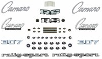 1969 Camaro Rally Sport 307 Emblem Kit  OE Quality!