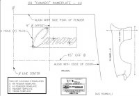 1969 Camaro Emblem Template Kit  350 Super Sport