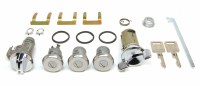 1969 Camaro Complete Lock Kit Ignition Doors Glove Box & Trunk Locks