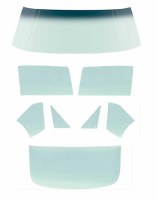 1967 Camaro & Firebird Coupe Tinted Glass Kit OE Quality   Without Date Codes