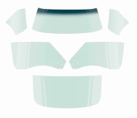 1968 1969 Camaro & Firebird Coupe Tinted Glass Kit OE Quality  Correctly Date Coded With Logos