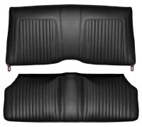 1967 Camaro Standard Interior Fold Down Rear Seat Covers  Black