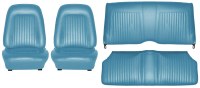 1967 Camaro Coupe Standard Interior Seat Cover Kit  OE Quality!  Light Blue