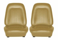 1967 Camaro Standard Interior Bucket Seat Covers  Gold