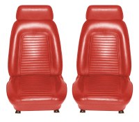 1969 Camaro Standard Interior Bucket Seat Covers  Red