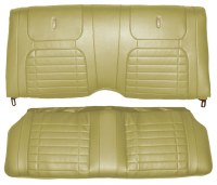 1968 Camaro Convertible Deluxe Interior Rear Seat Cover Upholstery  Ivy Gold