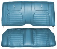 1968 Camaro Deluxe Interior Fold Down Rear Seat Covers  Medium Blue