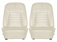 1968 Camaro Deluxe Interior Bucket Seat Covers  Pearl Parchment