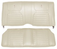 1968 Camaro Coupe Deluxe Interior Rear Seat Covers  Pearl Parchment