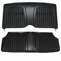 1969 Camaro Convertible Deluxe Interior Comfortweave Rear Seat Covers Black