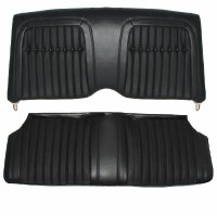 1969 Camaro Deluxe Comfortweave Interior Fold Down Rear Seat Covers Black